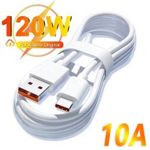 USB Typ C Kabel 120W 10A Schnelle Ladekabel Handy USB Für Huawei P30 Xiaomi Realme Samsung Poco x6 USB C Datenkabel