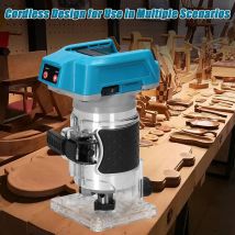 Holzbearbeitung Elektrische Trimmer Bürstenlosen Trimmen Maschine Holz Router Fräsen Gravur Schlitzen Maschine Für Makita 18V Batterie