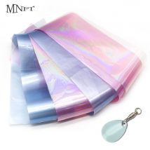 Mix Farbe 7 Stücke/14 Stücke Fliegenbinden Film Sabiki rig Garnelen Zurück Flügel Scud Nymph Binden Flash Film Fliegenbinden Materialien