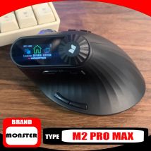 Monster M2 PRO MAX Gaming Mouse Rechargeable Dual Mode DPI Lightweight Ergonomic Custom Vertical Wireless Mouse Player Gifts