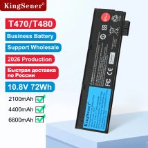 KingSener 10,8 V 6600 mAh Laptop-Akku für Lenovo ThinkPad T470 T480 T570 T580 P51S P52S 01AV427 01AV428 01AV423 SB10K97580 61++