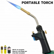 Handheld Propane Torch Head for Welding MAPP Gas Torch  Gas Burner Jewelry Casting Barbecue Soldering Hardening  Flame Tool
