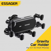 Essager Gravity Supporto per telefono per auto Presa d'aria Clip di montaggio Supporto GPS SmartPhone Supporto per iPhone 13 12 Pro Max Xiaomi Huawei Samsung