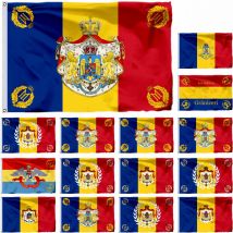 Romania Army Flag, 3X5FT, Military Flags, 90X150cm, RO, Navy Ensign Banner, 21x14cm