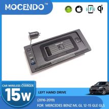 Auto Drahtlose Ladegerät Zubehör für Mercedes Benz ML/GL 2013-2015 GLE/GLS 2016-2019 15W Schnelle Telefon Lade Platte Matte Innen