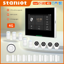 Staniot 433 MHz Wireless Wifi 4G Kit sistema di allarme di sicurezza domestica intelligente per garage e supporto residenziale APP Tuya e Samrtlife