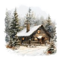 EverShine DIY Diamond Painting House Tree Mosaic Landscape Full Drill Embroidery Snow Winter Creative Leisure Handicrafts Gift