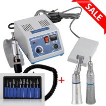 Dental labor Marathon Mikro motor 35k U/min Gegenwinkel gerades Handstück 10 Stück Wolfram stahl Hartmetall bohrer Polierset