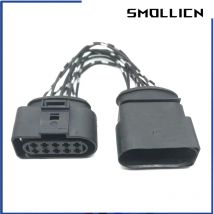 1 Set Auto-Xenon-Scheinwerfer-Adapter, versteckte Buchse auf 10-Pin-Stecker mit Pigtail-Buchse 1J0973835 1J0973735 für 15 oder 20 cm Kabel