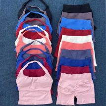 2 pezzi Set da palestra Impact Halter Top Vita alta Scrunch Pantaloncini senza cuciture Abbigliamento fitness Abbigliamento sportivo Set da allenamento Abiti Tuta da palestra