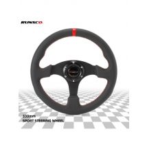 330mm Sport Steering Wheel Racing Simulator Controller Rims Flat Drift 13inch Suede Steering Wheel Runsco