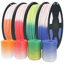 Farbwechsel mit Temperaturfilament PLA 1,75 mm 1 kg 3D-Drucker PLA-Filament 250 g 500 g 3D-Stift Sublimationsmaterial Schwarz Lila