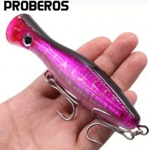 PROBEROS 1 szt. 13cm 43g Popper Fishing Lure twarda sztuczna przynęta z 2 kotwiczkami przynęty na karpia Wobbler, przynęta Luya