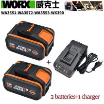 Worx Original 20 V 8,0 Ah Lithium-Akku wiederaufladbar WA3553 WA3551 WA3553.1 WA3570 für alle WORX-Elektro- und Gartengeräte