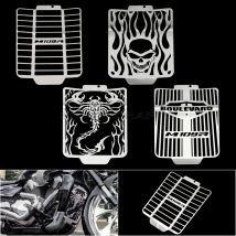 Für suzuki boulevard m109r vzr1800 2006-2023 motorrad skorpion schädel flamme stil chrom cool kühler grill grill abdeckung schutz