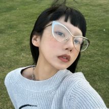 -1,0 -1,5 -2,5 Myopiebrille mit Metallrahmen, gebogenes, flaches Licht und Anti-Blaulicht-Klarsicht-Computerbrille