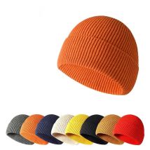 Cappello invernale in tessuto lavorato a maglia senza cuciture integrato per Skullies e berretti unisex per adulti