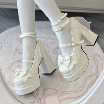 Plattform High Heel Frauen Lolita Schuhe Mode Flache Schmetterling-knoten Schuhe Damen Party Kleid Cross Strap Pumps Schuhe