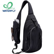 WATERFLY Umhängetasche, Umhängetasche, Wandern, Reisen, Umhängetasche für Damen und Herren, Brusttasche, Tagesrucksack, modische Umhängetasche