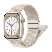 Braided Strap For Apple Watch Band 40mm 45mm 41mm 44mm 49mm 38 magnetic buckle Nylon Bracelet iWatch
