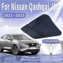 Car Sun Visor For Nissan Qashqai J12 2021~2025 2022 2023 2024 Front Windshield Sunshade Heat Insulation Summer Auto Accessories