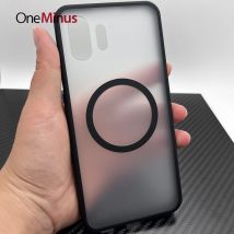 Custodia Magnetica per Nothing Phone 2a, Cover Posteriore Rigida, 1 One 2 Plus, Cornice Morbida in TPU, Sottile, Antiurto, Antigraffio, Skin Protettiva