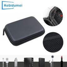 Custodia per HDD da 2,5 pollici Custodia per disco rigido portatile per custodia per scatola per HDD portatile esterna Custodia per cavo Protezione nera/blu