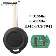 Jingyuqin Chiave telecomando per auto a 2 pulsanti per Mitsubishi Colt 2002-2012 Cabriolet 2006-2008 Smart 454 ID46 MN 901621   315/433 MHz HU56