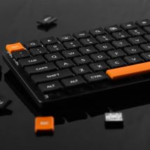 CHOSFOX Low-Profile PBT Choc Tastenkappen für Kailh 1350 Low-Profile-Schalter Mechanische Tastatur Ultra-Dünne Tastenkappen