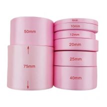 25 Yards/Rolle rosa einseitiges Satinband Großhandel Geschenkverpackung Weihnachten handgefertigte DIY-Bänder