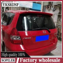 Für honda jazz fit spoiler hochwertiges abs material auto heckflügel primer farbe heckspoiler für honda fit spoiler 2014-2018