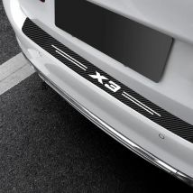 Car Trunk Door Sill Protection Sticker Cover Anti-scratch Decals For BMW X3 E83 F25 G01 Waterproof Auto Accessories Interior