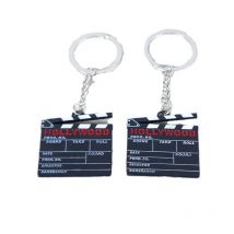 2/3Pcs Director Clapboard Keychain Metal Director's Board Keychain Commemorative Gift For Shooting Video Series And Movies