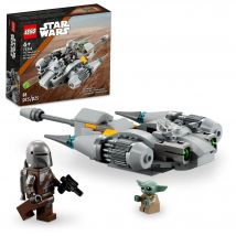 LEGO 75363 Star Wars N-1 Starfighter of the Mandalorian Microfighter Zabawka do budowania Księga Boba Fett Pojazd Dziecko Yoda Grogu