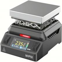 MINIWARE MHP50 Mini preriscaldatore piastra calda fai da te 50 * 50mm riscaldamento tavolo riscaldante a temperatura costante 350 ℃   Stazione di riscaldamento intelligente