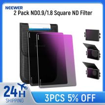 NEEWER 2 Pack ND0.9/1.8 Square ND Filter, 4"x5.65" Dual Sided 30 Multi Nano Coated Cinema Neutral Density Filter for Matte Box