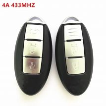 no logo 2/3 buttons Smart keyless Remote Car key Fob 433mhz 4A Chip For Nissa Xtrail X-Trail Qashqai 2014 2015 2016 2017