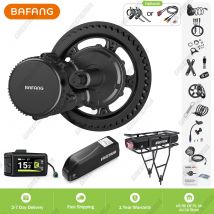 Bafang CAN 48V 500W Motor Bürstenloser Mid Drive eBike Motor BBS02B BBS02 Elektrofahrrad Umbausätze 20Ah Lithiumbatterie