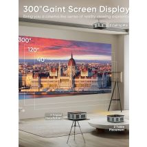 HORLAT T03 40000Lumens 4K Beamer Android TV Projector Full HD 1080P 8K Video Audio Home Theater Auto Focus Keystone 5G Dual WiFi