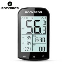 ROCKBROS M1 GPS Computer da bicicletta Bluetooth 5.0 ANT + Tachimetro wireless MTB Bici da strada Ciclismo Misuratore di velocità per Garmin Zwift