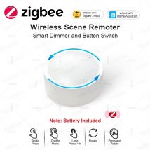 ZigBee Smart Knob Schalter Dimmer Drahtlose Druckschalter Home Automation Verknüpfung Szenario Controller Arbeit Mit Home Assistant