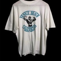 Vintage 80er Jahre Venice Beach California Muscle Arnold T-Shirt mit langen oder kurzen Ärmeln