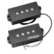 Wilkinson M-Serie Variable Gauss Keramik Traditionelle Präzisions-Bass-Humbucker-Tonabnehmer-Set für E-Bass im PB-Stil, Schwarz