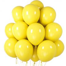 Palloncino in lattice giallo da 12 pollici 5-100 pezzi/pacco Matrimonio Festa di compleanno Baby Shower Fidanzamento Anniversario Decorazioni Forniture Bomboniere