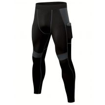 Mens Compression Pants Quick Dry Fit Sportswear Running Tights Men Legging Fitness Training Jogging Pants Sport Gym Leggings