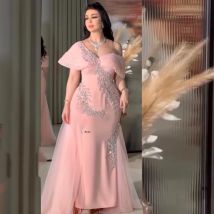 Maßgeschneiderte elegante Jersey-Falten-Pailletten-Trompete, schulterfreie lange Kleider, Quinceanera-Kleider, Größen verfügbar, formelle Chinesische