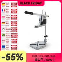 ALLSOME-Soporte para taladro eléctrico, 400mm, soporte para amoladora, soporte para estante, abrazadera de banco, soporte de prensa, amoladora con abrazadera para carpintería