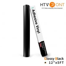 HTVRONT 12"X 5ft Permanentklebende Vinylrolle 30x152cm Glänzende selbstklebende Folie für Cricut Craft Art Sign Aufkleber Windows Glas