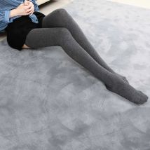 Extended high elasticity solid color long socks stocking for women