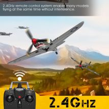 Eachine P-40 P40 Fighter V2 400 mm Spannweite 2,4 GHz 4CH EPP 6-Achsen-Gyro One-Key U-Turn Kunstflug RC Flugzeug BNF/RTF für Anfänger